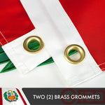 Load image into Gallery viewer, Peru Peruvian Flag 3x5 Ft 10Pack Doublesided Embroidered Polyester By G128
