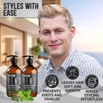 Load image into Gallery viewer, Mens Shampoo and Conditioner Set 16 Fl Oz Set of 2 Sulfate Free Strengthening Thickening Formula for Fuller Hair Helps with Thinning Hair Formulated for Men