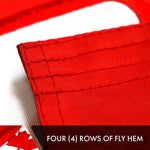 Load image into Gallery viewer, G128 2Pack: Canada Canadian Flag 2x3 FT Double Sided Embroidered 210D Heavy Duty Polyester  Indoor/Outdoor, Vibrant Colors, Brass Grommets, 3ply