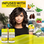 Load image into Gallery viewer, Clarifying Shampoo and Conditioner Set Sulfate Free Hair Care Products for Women and Men Build Up Remover for Curly Straight Color Treated Oily and Black Hair Hydrating Dry Split Ends Formula