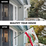 Load image into Gallery viewer, G128 Combo Pack: 6 Feet Tangle Free Spinning Flagpole (Black) California CA State Flag 3x5 ft Printed 150D Brass Grommets (Flag Included) Aluminum Flag Pole