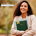 Load image into Gallery viewer, 2025 2026 HARDCOVER Leather Planner Weekly &amp; Monthly   6.5 * 8.5 Inches   Academic Planner Business Personal or Student   Pen Holder Thick Paper July 2025   June 2026 (Dark Green)
