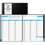 Load image into Gallery viewer, 2024 2025 Appointment Book Planner 8.5 x 11 inch Large Tabbed Dark Blue Planner
