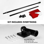 Load image into Gallery viewer, G128 Combo Pack: 5 Ft Tangle Free Aluminum Spinning Flagpole (Black) &amp; Canada Canadian Flag 2.5x4 Ft, Double ToughWeave Series Double Sided Embroidered 210D Polyester  Pole with Flag Included