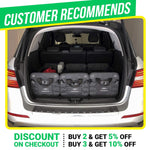 Load image into Gallery viewer, Trunk Organizer with Covering Net Attachable Non Slip Pads and Stainless Hooks Black
