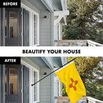 Load image into Gallery viewer, G128 Combo Pack: 5 Ft Tangle Free Spinning Flagpole (Black) &amp; New Mexico Flag 2x3 Ft Embroidered 220GSM Spun Polyester, Brass Grommets (Flag Included) Aluminum Flag Pole