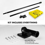 Load image into Gallery viewer, G128 Combo Pack: 6 Ft Tangle Free Spinning Flagpole (Black) &amp; No Step on Snek Cute Cartoon Flag 3x5 Ft Printed 150D Polyester, Brass Grommets (Flag Included) Aluminum Flag Pole