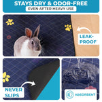 Load image into Gallery viewer, Washable Guinea Pig Cage Liner for Midwest 24x47 inch Fast Drying Leakproof &amp; Absorbent Rabbit Bedding for Indoor Non Slip Mat for Under Dog Crate &amp; Floor Waterproof Puppy Pad &amp; Blanket
