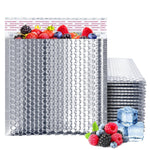 Load image into Gallery viewer, Thermal Bubble Mailer 10 x 10.5 Inch Pack of 25 Metallic Bubble Envelopes Foil Insulated Mailers for Cold Shipping Padded Envelopes Waterproof Cold Insulated Shipping Bags
