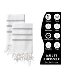 Load image into Gallery viewer, Turkish Hand Towels for Bathroom and Kitchen Hand Woven Turkish Cotton Quick Dry
