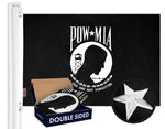 Load image into Gallery viewer, POW MIA Flag 210D Embroidered Polyester 3x5 Ft  Double Sided 2ply