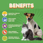 Load image into Gallery viewer, Skin and Coat Supplement with Fish Oil for Dogs Cats Dog Itch Relief with
