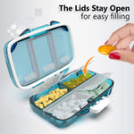 Load image into Gallery viewer, Travel Pill Organizer Moisture Proof Pill Box Daily Medicine 7 Compartments
