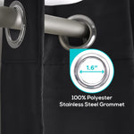 Load image into Gallery viewer, 2 Panels Cozlo Blackout Curtains for Bedroom with Grommet Black Out 42x84 inch
