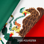 Load image into Gallery viewer, G128 3 Pack: Mexico Mexican Flag  1x1.5 Ft  ToughWeave Series Embroidered 300D Polyester  Country Flag, Embroidered Design, Indoor/Outdoor, Brass Grommets