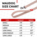 Load image into Gallery viewer, WAUDOG Recycled Cotton Dog Leash 6 Ft 10 Ft Eco Friendly Collar for Small Medium &amp; Large Dogs Reflective Dog Leash for Medium Dogs Strong Leashes for Large Breed Dogs Puppy Leash for Small Dogs
