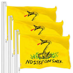 Load image into Gallery viewer, No Step On Snek Flag 3x5 Ft 3Pack Printed 150D Polyester By G128