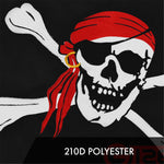 Load image into Gallery viewer, G128 10 Pack: Pirate Jolly Roger Red Head Scarf Flag  1x1.5 Ft  ToughWeave Series Embroidered 300D Polyester  Novelty Flag, Embroidered Design, Indoor/Outdoor, Brass Grommets