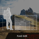 Load image into Gallery viewer, G128 Bennington TeaStained Flag  1x1.5 Ft  Embroidered 420D Polyester  Embroidered Stars, Sewn Stripes, Brass Grommets, Indoor/Outdoor, Vibrant Colors, Quality Polyester