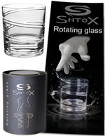 Load image into Gallery viewer, Rotating Glass (Art 002) Spinning Whiskey Glass for Any Occasions Unique and Old Fashioned Barware Tumbler Crystal Whiskey Glasses Spin Glasses for Scotch Bourbon Cocktail 320ml