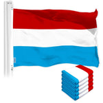 Load image into Gallery viewer, 5 Pack Luxembourg Flag 3x5 Ft Printed 150D Polyester Country Flag Vibrant
