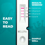 Load image into Gallery viewer, 1 Pack  WELLlife COVID19/Influenza A&amp;B at Home Self Test  FDA Authorized EasytoUse OTC Flu &amp; Covid Home Test, Fast 10Min Results with NonInvasive Nasal Swab