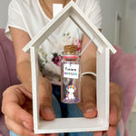 Load image into Gallery viewer, Tiny Magical Message in a Bottle Gift Idea Classy Inspirational Gifts for Him and Her Unique Presents for Women and Men (Rainbow Unicorn You Are Magical in Wooden Frame)
