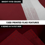 Load image into Gallery viewer, G128 Combo Pack: 6 Feet Tangle Free Spinning Flagpole (Silver) Solid Burgundy Flag 3x5 ft Printed 150D Brass Grommets (Flag Included) Aluminum Flag Pole