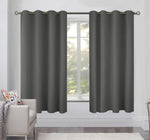 Load image into Gallery viewer, Blackout Curtains for Bedroom Pack of 2 Window Panels 52x63 inch Grey Color