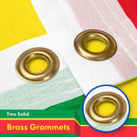 Load image into Gallery viewer, G128 3 Pack: Ethiopia (Ethiopian) Flag  3x5 feet  Printed 150D Indoor/Outdoor, Vibrant Colors, Brass Grommets, Quality Polyester, Much Thicker More Durable Than 100D 75D Polyester