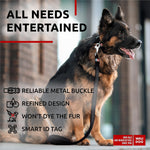 Load image into Gallery viewer, Black Long Lasting Leather Dog Collar Adjustable for Medium Dogs 12 - 15 inch Neck
