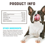 Load image into Gallery viewer, Eye Vitamins for Dogs Vision Supplement Tear Stain Support Duck Flavor