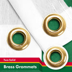 Load image into Gallery viewer, G128 2 Pack: Dominica Dominican Flag  3x5 Ft  LiteWeave Pro Series Printed 150D Polyester  Country Flag, Indoor/Outdoor, Vibrant Colors, Brass Grommets, Thicker and More Durable Than 100D 75D Poly