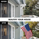 Load image into Gallery viewer, G128  6 Feet Tangle Free Spinning Flagpole (Silver) American USA Brass Grommets Printed 3x5 ft (Flag Included) Aluminum Flag Pole