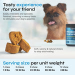 Load image into Gallery viewer, Probiotics for Dogs   Dog Probiotic Chews for Digestive and Gut Health Dental Immune System Support   Chewable Prebiotic Soft Treats   Wild Yam Yeast Powder   Diarrhea and Bowel Support Supplement