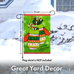 Load image into Gallery viewer, G128  Christmas Garden Flag, Christmas Themed Decorations  Christmas Mittens,   12x18 Inch  Printed 150D Polyester  Rustic Holiday Seasonal Outdoor Flag