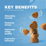 Load image into Gallery viewer, Calming Chews for Dogs Anxiety Relief Melatonin &amp; Valerian Root