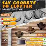 Load image into Gallery viewer, 3Pcs Wall Hat Holder Helmet Stand Black Metal Baseball Hat Organizer Hat Rack Helmet Holder Wall Mount Closet Storage Wig Stand Home Organization Motorcycle Helmet Accessories Cowboy Hat Rack
