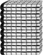 Load image into Gallery viewer, Premium Dish Towels for Kitchen with Hanging Loop 8 Pack 16x26 in Black Heavy
