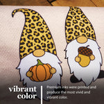 Load image into Gallery viewer, G128 Garden Flag Hello Fall Three Gnomes with Pumpkin Acorn Sunflower 12x18 Burlap Fabric