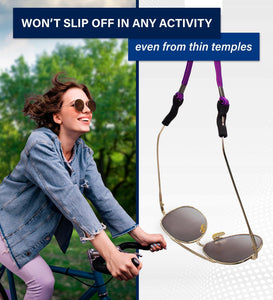 SIGONNA Eye Glasses Holder Around Neck  4 Glasses Straps for Men Women Glasses Holder Strap Retainer