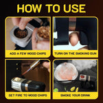 Load image into Gallery viewer, Smoking Gun Wood Smoke Infuser Birner PRO Premium Kit 13 PCS Smoker Machine with Accessories and Wood Chips Cold Smoke for Food and Drinks Gift for Man
