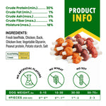 Load image into Gallery viewer, Kabob Dog Treats Duck &amp; Chicken Rawhide-Free &amp; Grain-Free Dental Support
