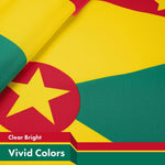 Load image into Gallery viewer, G128 Grenada Grenadian Flag  3x5 Ft  LiteWeave Pro Series Printed 150D Polyester  Country Flag, Indoor/Outdoor, Vibrant Colors, Brass Grommets, Thicker and More Durable Than 100D 75D Polyester