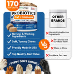 Load image into Gallery viewer, Probiotics for Dogs 170 Chews Dog Digestive Enzymes Prebiotics Support Gut

