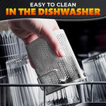 Load image into Gallery viewer, Chopstick Dishwasher Basket 3.5x2.7x3.9  – Stainless Steel Chopstick Holder for Dishwasher with Hooks Oval Design Rust Resistant Perforated Utensil Caddy for Straws Teaspoons &amp; Small Kitchen Tools