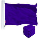 Load image into Gallery viewer, Solid Violet Color Flag 3x5 Ft 5Pack Printed 150D Polyester By G128