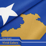 Load image into Gallery viewer, G128 2 Pack: Kosovo Kosovar Flag  3x5 Ft  Printed 150D Polyester  Indoor/Outdoor, Vibrant Colors, Brass Grommets, Quality Polyester, Much Thicker More Durable Than 100D 75D Polyester