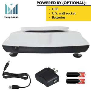 Ounce Carat and Gram Scale 0.01g Accuracy 600g Capacity Digital Balance Electronic Scale LCD for Science Lab   USB Charger and AC DC Adapter Included