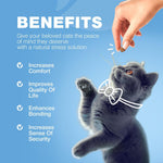 Load image into Gallery viewer, Cat Calming Treats  Hemp Calming Care for Cats  Cat Melatonin Soft Chews with Hemp Seed Oil and Probiotics  Cat Anxiety Relief  Storms, Travel, Grooming, Separation  Calming Chews for Cats